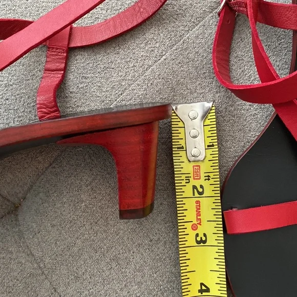 ANINE BING Remi strappy sandal in red - Picture 11 of 13